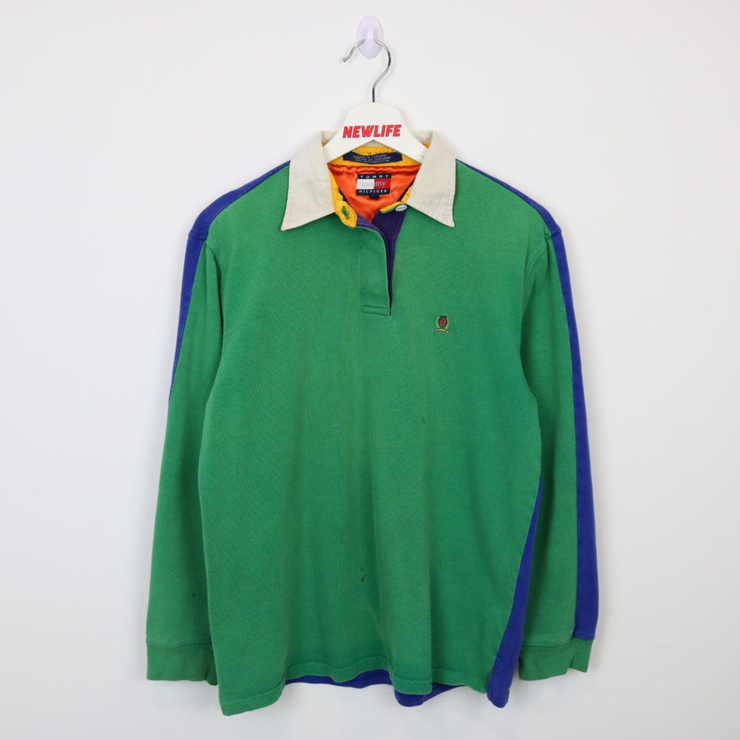 Vintage 90's Tommy Hilfiger Long Sleeve Polo Shirt - S-NEWLIFE Clothing