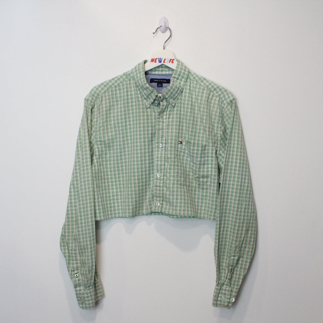 Vintage Tommy Hilfiger Cropped Button Up - L-NEWLIFE Clothing