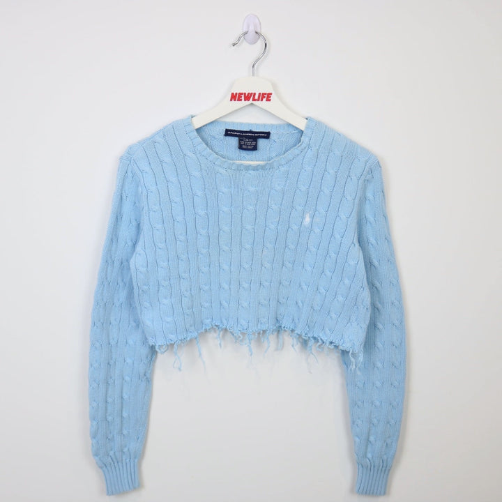 Vintage Ralph Lauren Cropped Knit Sweater - S-NEWLIFE Clothing