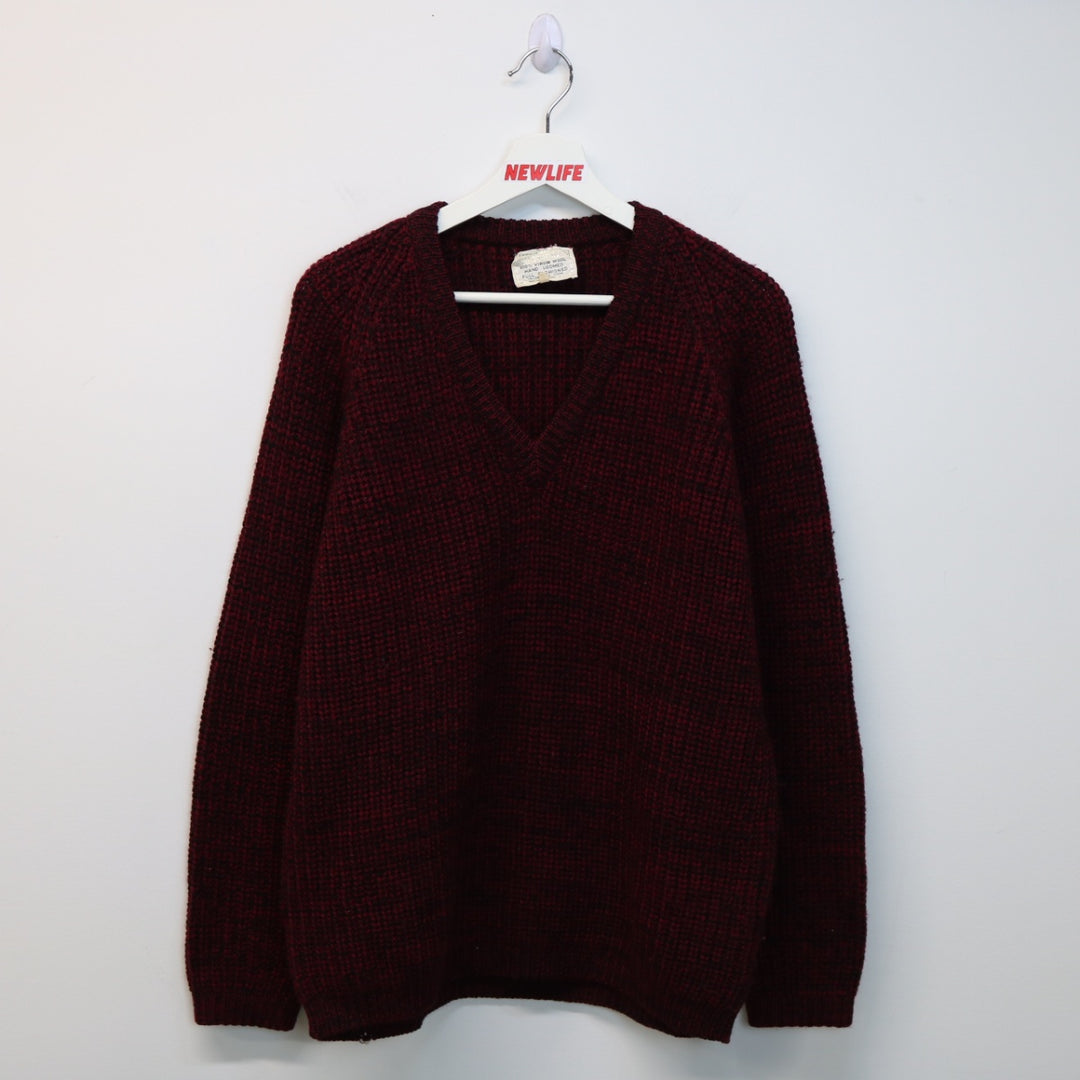 Vintage 80's Wool Knit Sweater - M-NEWLIFE Clothing