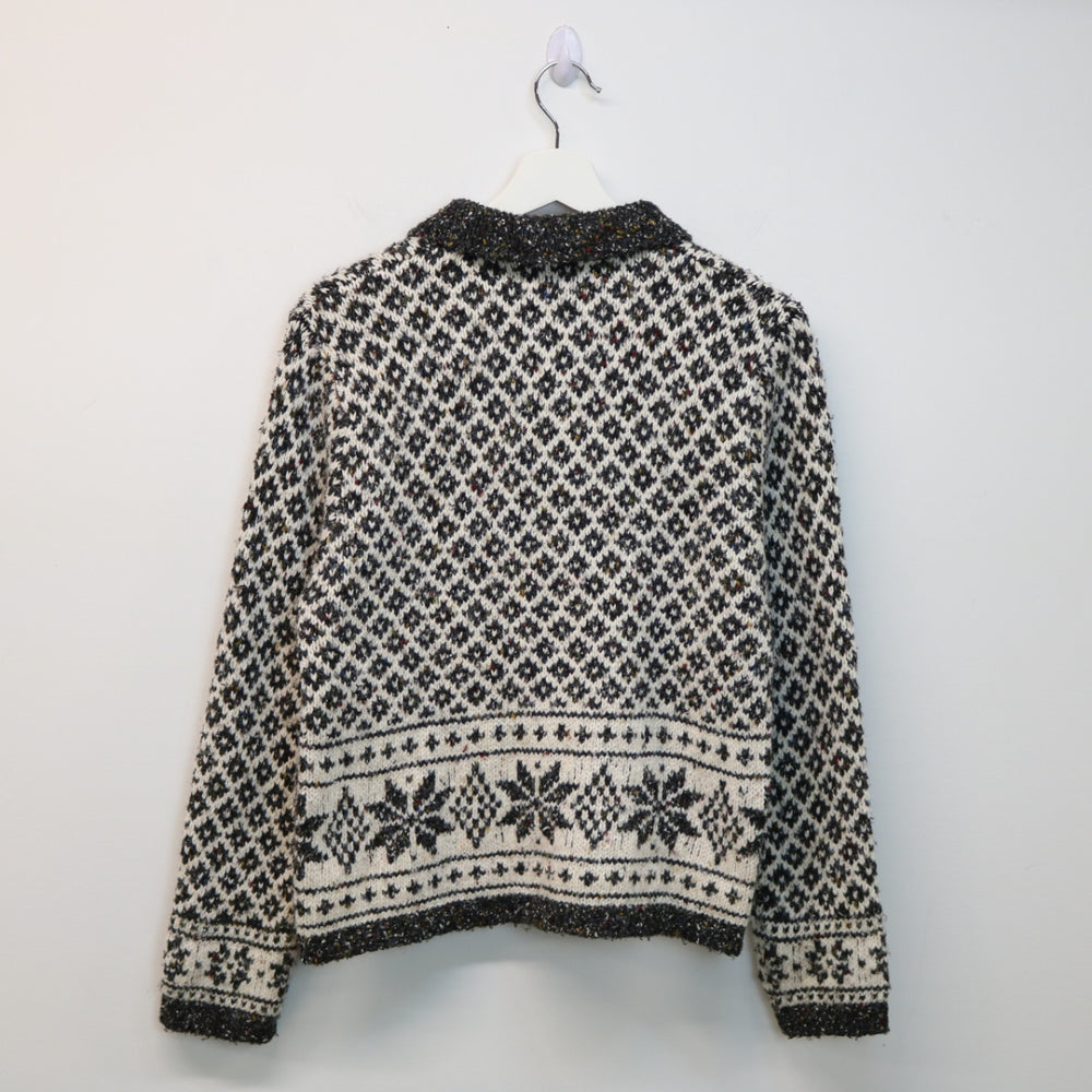 Vintage Patterned Knit Jacket - XS-NEWLIFE Clothing