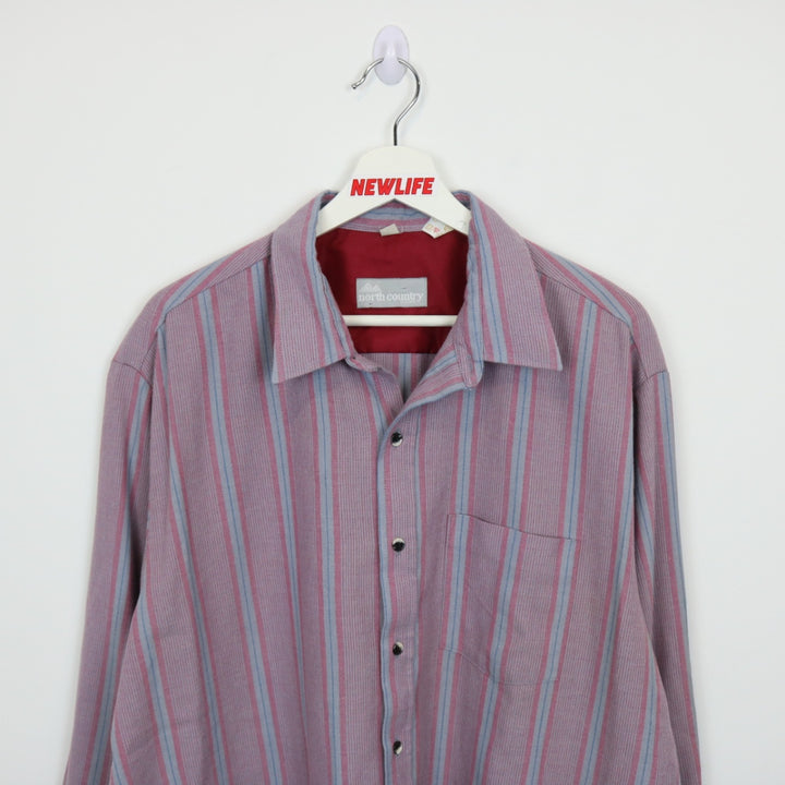 Vintage 90's North Country Striped Button Up - XL-NEWLIFE Clothing