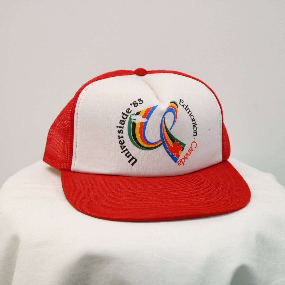 Vintage 1983 Universiade World Games Trucker Hat - OS-NEWLIFE Clothing