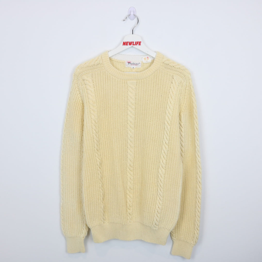 Vintage 90's Parker of Vienna Cable Knit Sweater - S-NEWLIFE Clothing