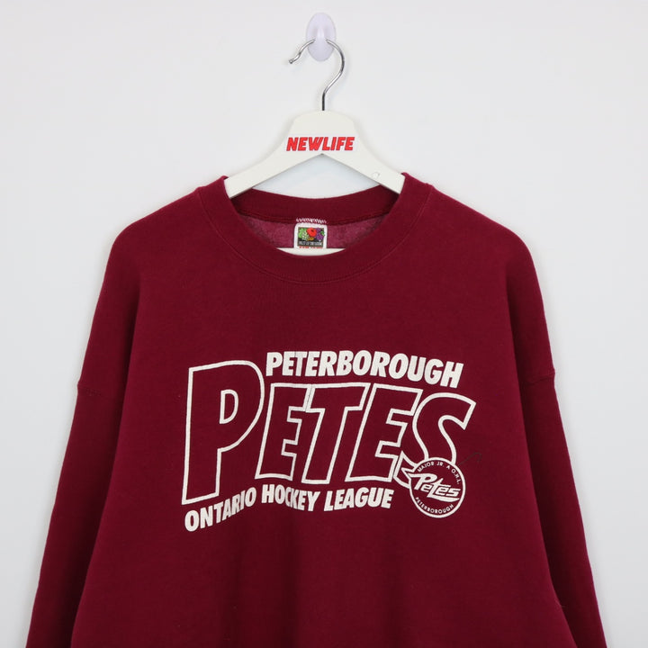 Vintage 90's Peterbourough Petes OHL Crewneck - XXL-NEWLIFE Clothing