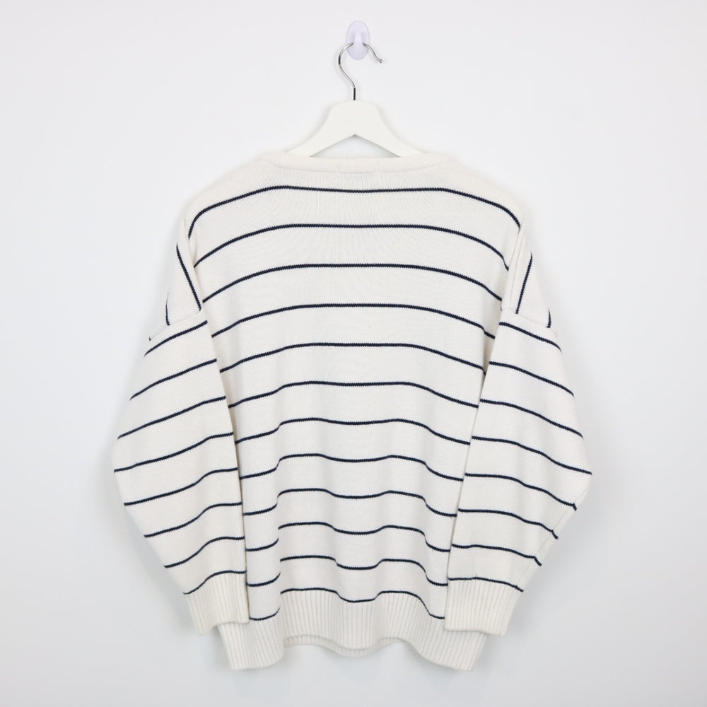 Vintage 80's Nautical Sail Striped Knit Sweater - L-NEWLIFE Clothing