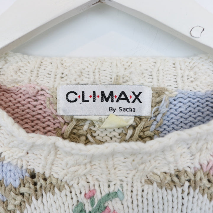 Vintage 90's Climax Floral Knit Sweater - XS-NEWLIFE Clothing