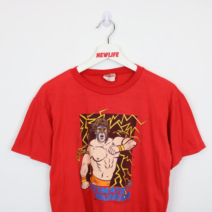 Vintage 1989 WWF Ultimate Warrior Wrestling Tee - M-NEWLIFE Clothing