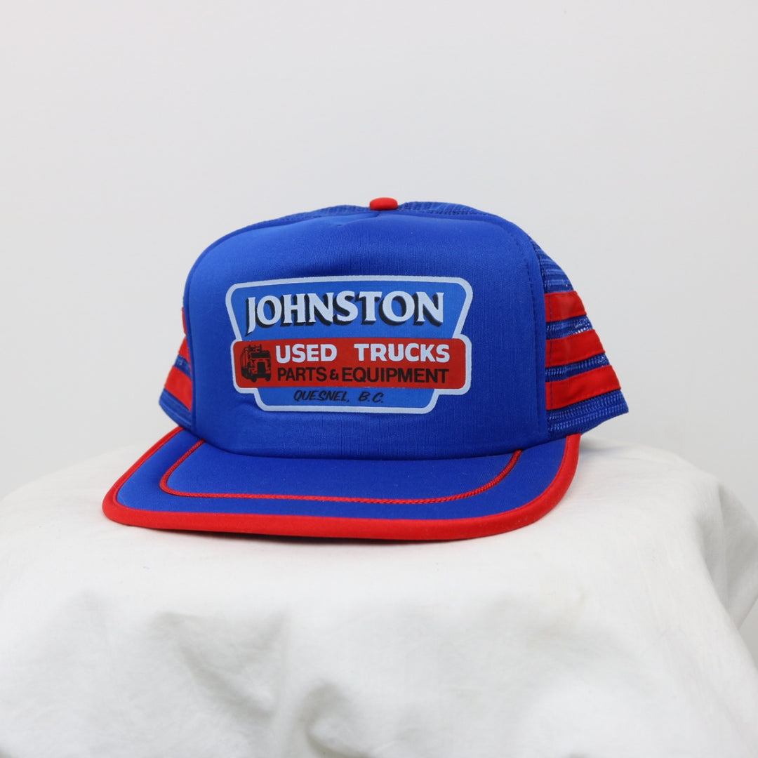 Vintage 80's Johnston Used Trucks Trucker Hat - OS-NEWLIFE Clothing