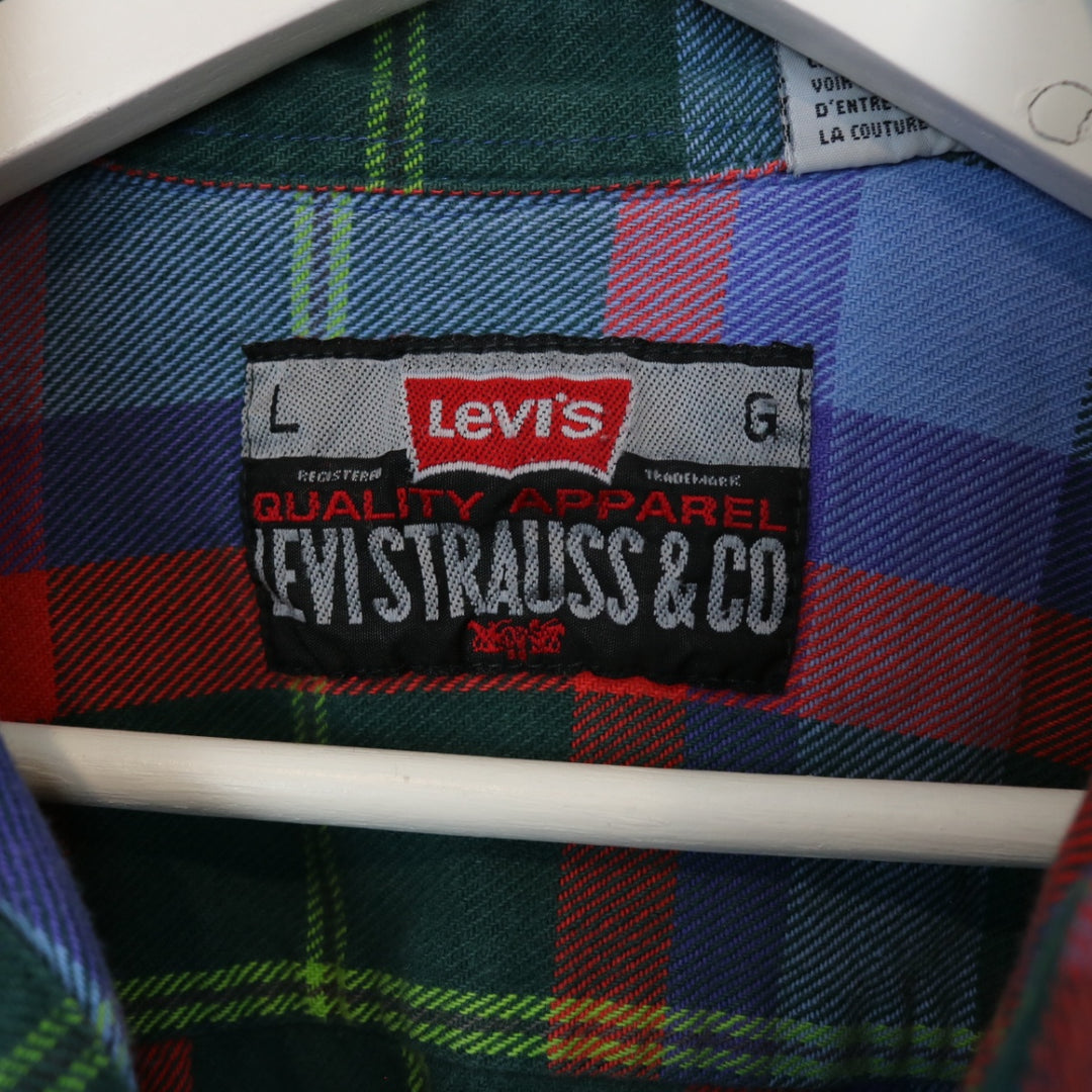 Vintage 90's Levi's Plaid Flannel Button Up - M-NEWLIFE Clothing