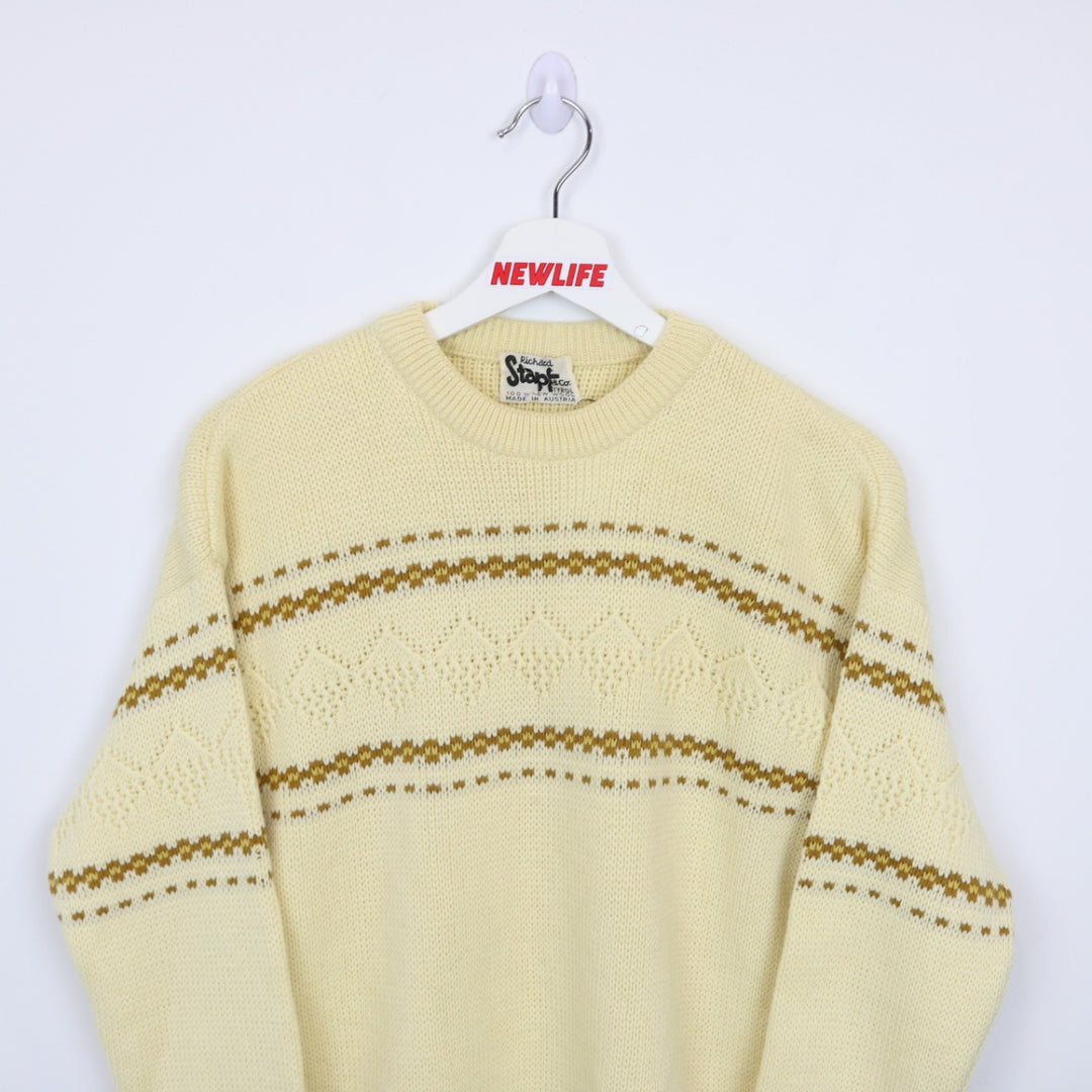 Vintage 70's Richard Stapf Wool Knit Sweater - XS-NEWLIFE Clothing