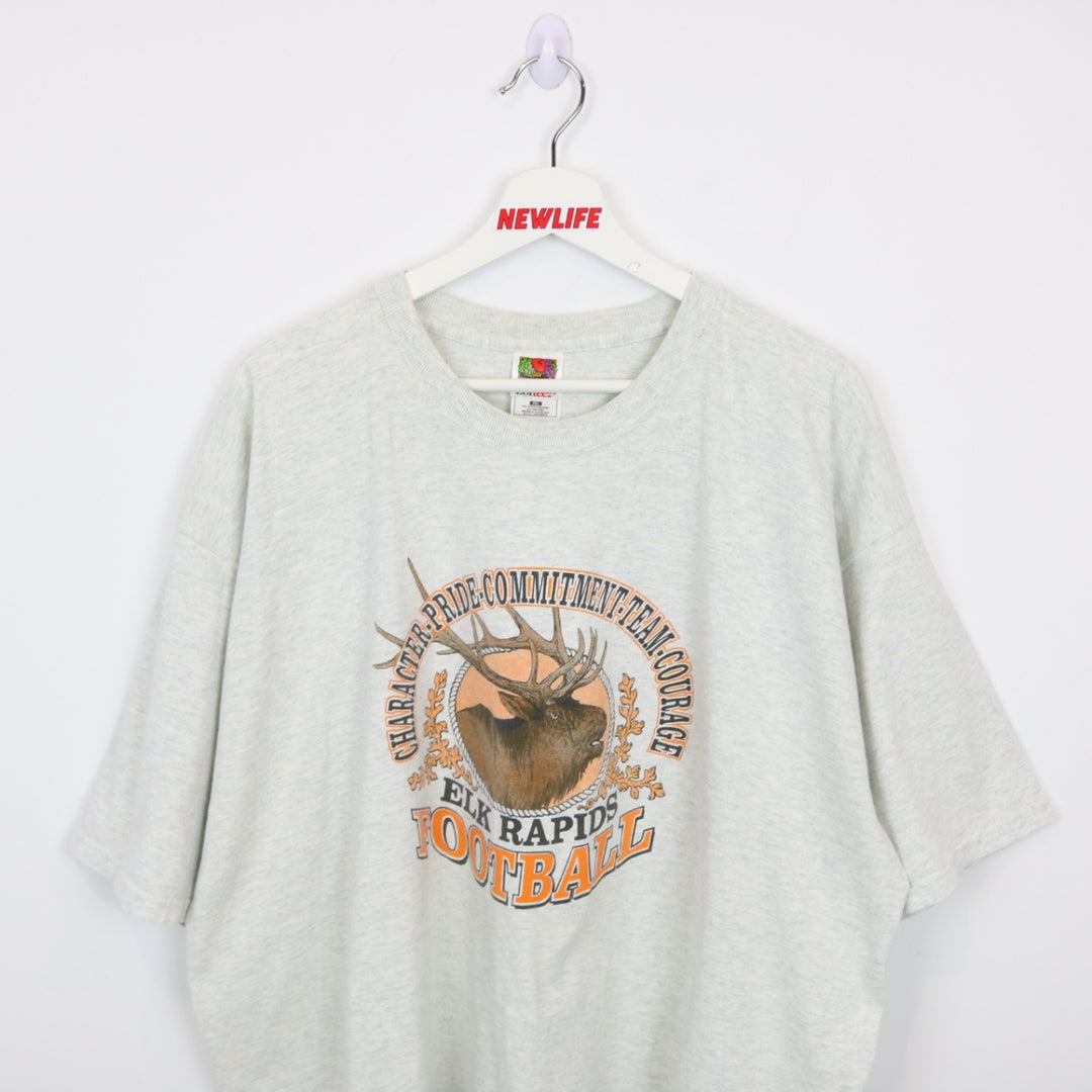 Vintage 90's Elk Rapids Football Tee - XXL-NEWLIFE Clothing