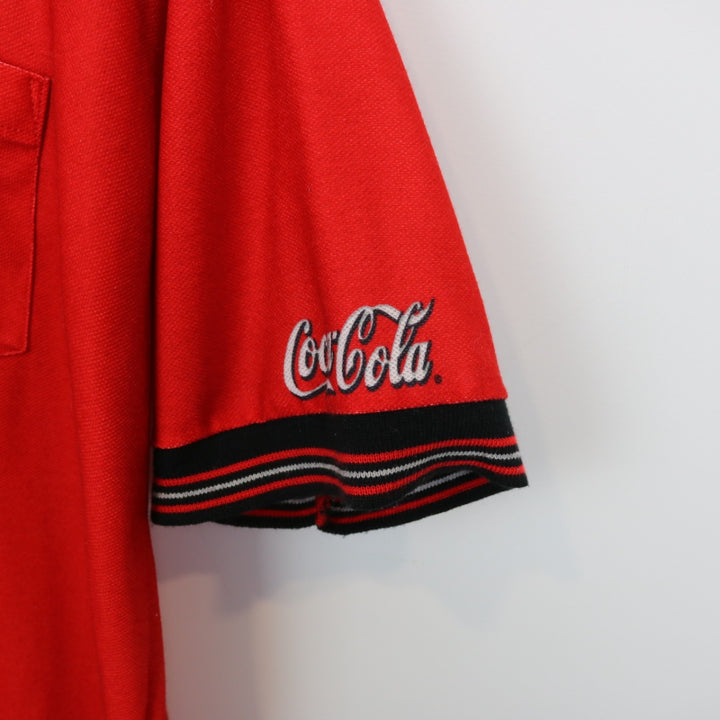 Vintage 90's Coca Cola Polo Shirt - L-NEWLIFE Clothing