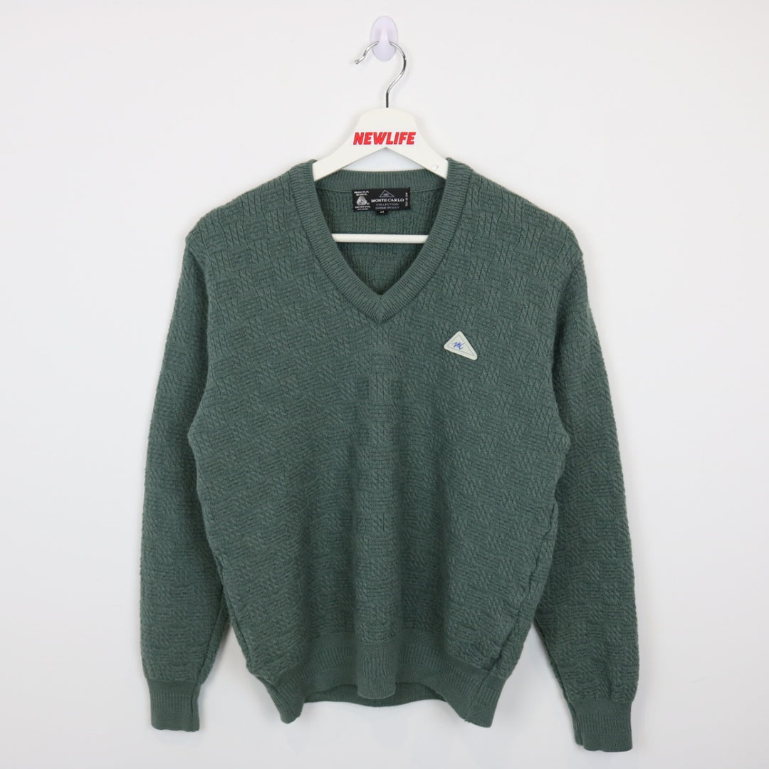 Vintage 80's Monte Carlo Wool Knit Sweater - S-NEWLIFE Clothing