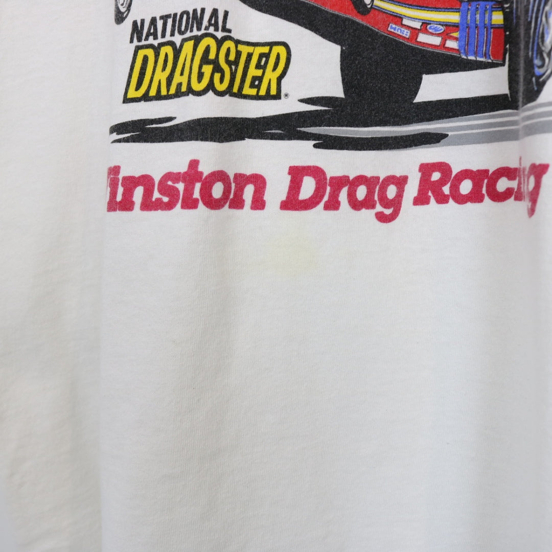 Vintage 1988 National Dragster Racing Tee - L-NEWLIFE Clothing