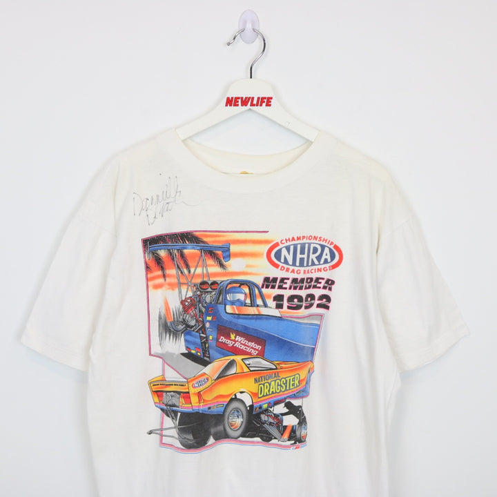 Vintage 1992 National Dragster Member Racing Tee - L-NEWLIFE Clothing