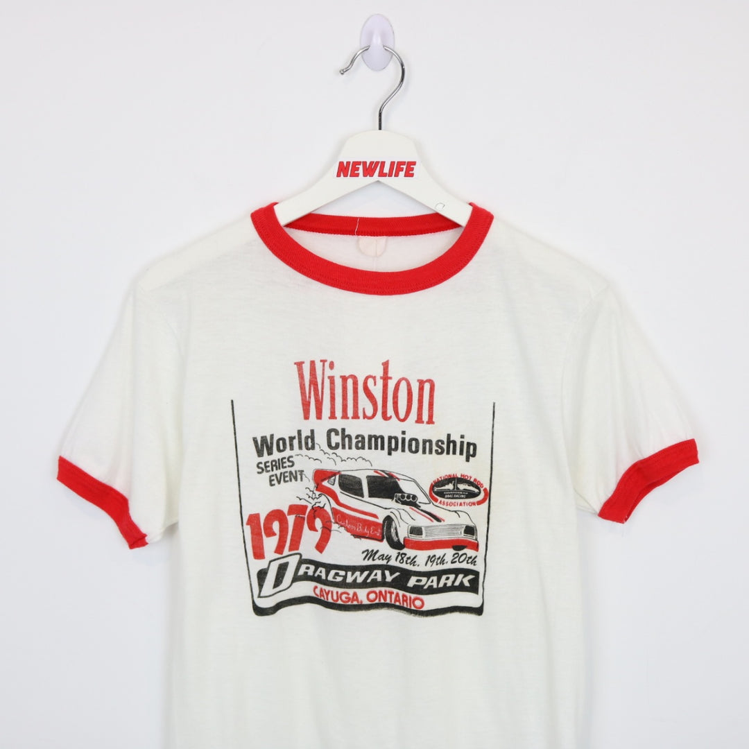 Vintage 1979 Winston World Championship Racing Ringer Tee - S-NEWLIFE Clothing