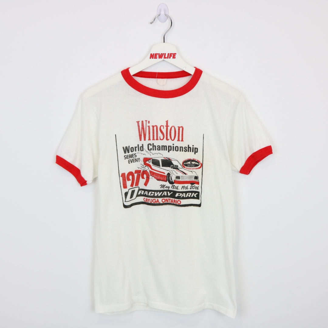 Vintage 1979 Winston World Championship Racing Ringer Tee - S-NEWLIFE Clothing