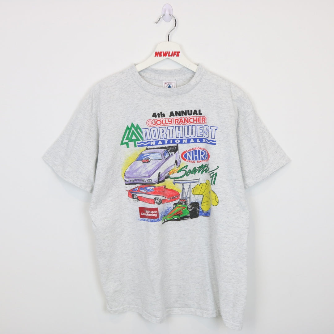 Vintage 1991 Jolly Rancher Northwest Nationals Racing Tee - L-NEWLIFE Clothing