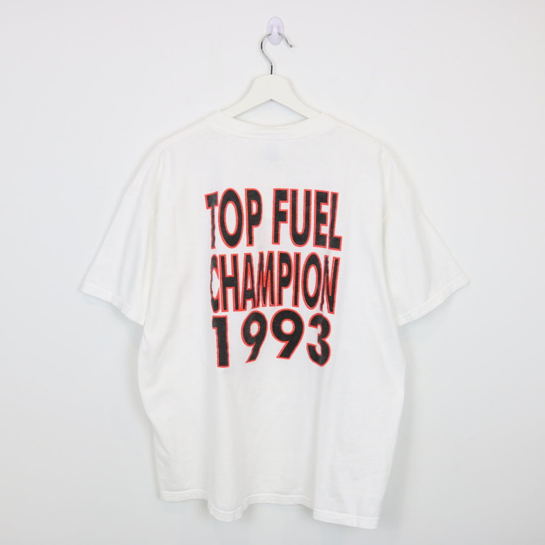 Vintage 1993 Top Fuel World Champion Penzzoil Racing Tee - XL-NEWLIFE Clothing