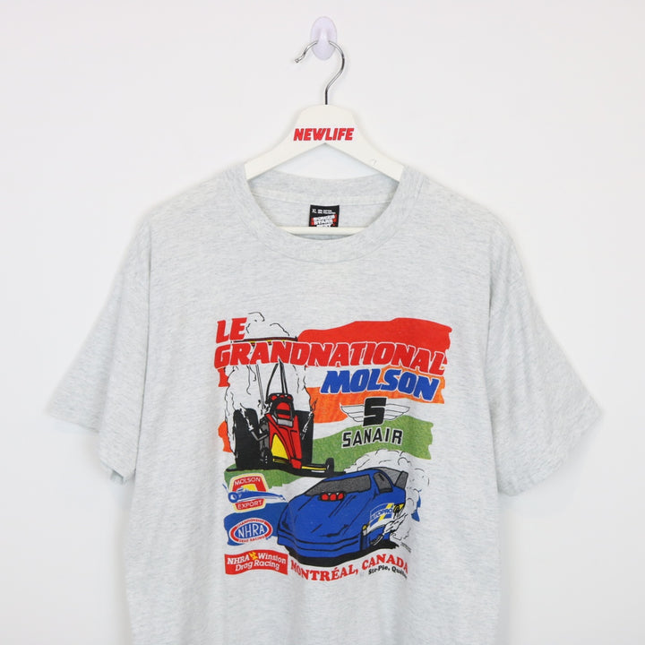 Vintage 1992 Le Grandnational Montreal Drag Racing Tee - L-NEWLIFE Clothing