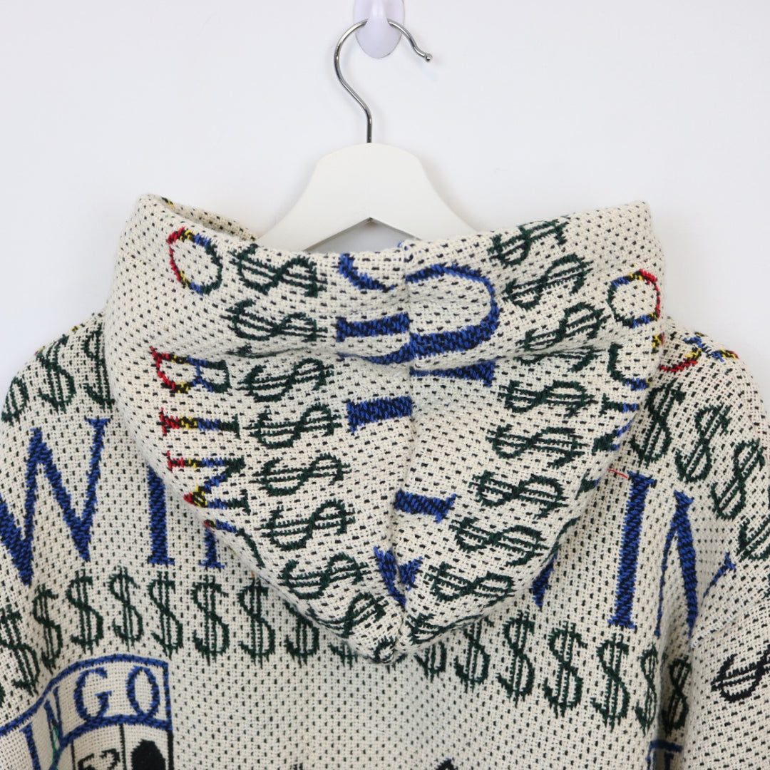 Reworked Vintage Bingo Tapestry Hoodie - S-NEWLIFE Clothing
