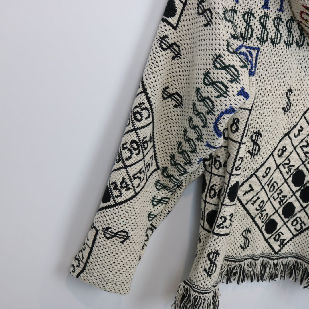 Reworked Vintage Bingo Tapestry Hoodie - S-NEWLIFE Clothing