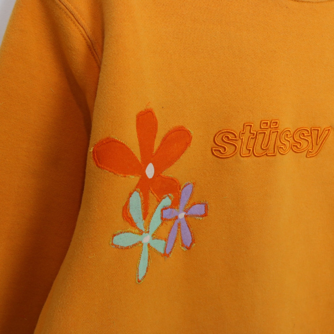 Reworked Stussy Flower Crewneck - S/M-NEWLIFE Clothing