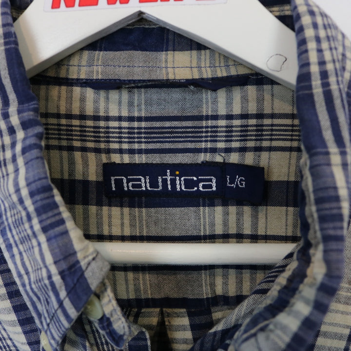 Vintage 90's Nautica Plaid Button Up - L-NEWLIFE Clothing