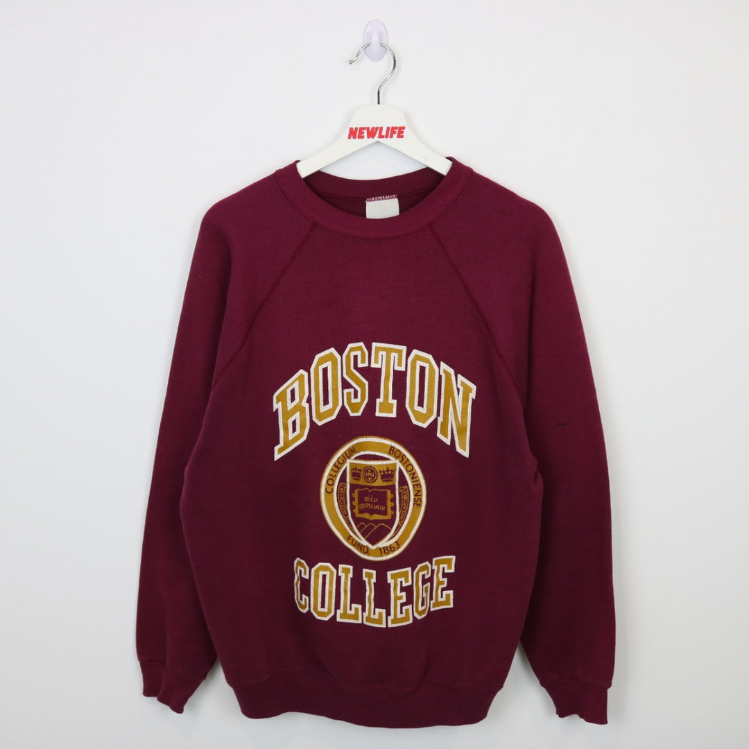 Vintage 80's Boston College Crewneck - M-NEWLIFE Clothing