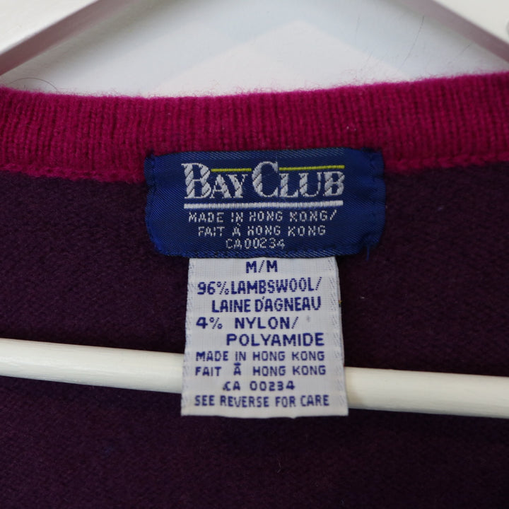 Vinatage 80's Bay Club Abstract Print Knit Cardigan - XS-NEWLIFE Clothing