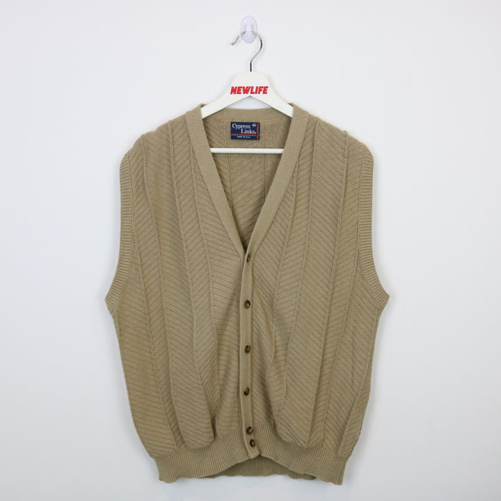 Vintage 90's Cypress Links Knit Sweater Vest - L-NEWLIFE Clothing