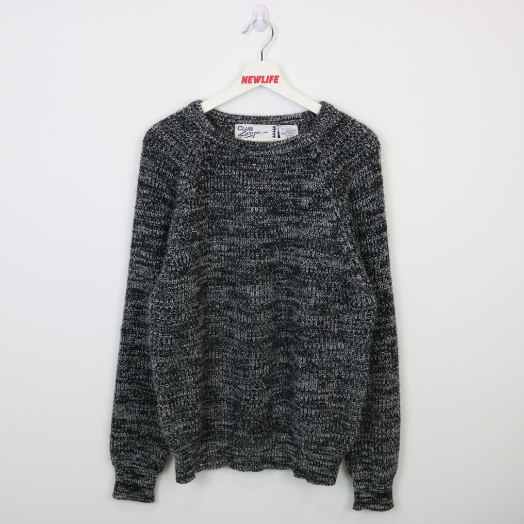 Vintage 80's Club Europe Knit Sweater - M-NEWLIFE Clothing
