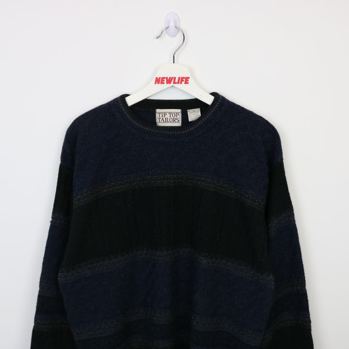 Vintage 90's Tip Top Tailors Patterned Knit Sweater - M-NEWLIFE Clothing