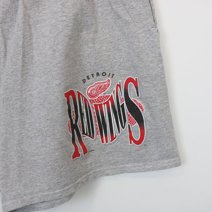 Vintage 90's Detroit Red Wings Sweat Shorts - XL-NEWLIFE Clothing