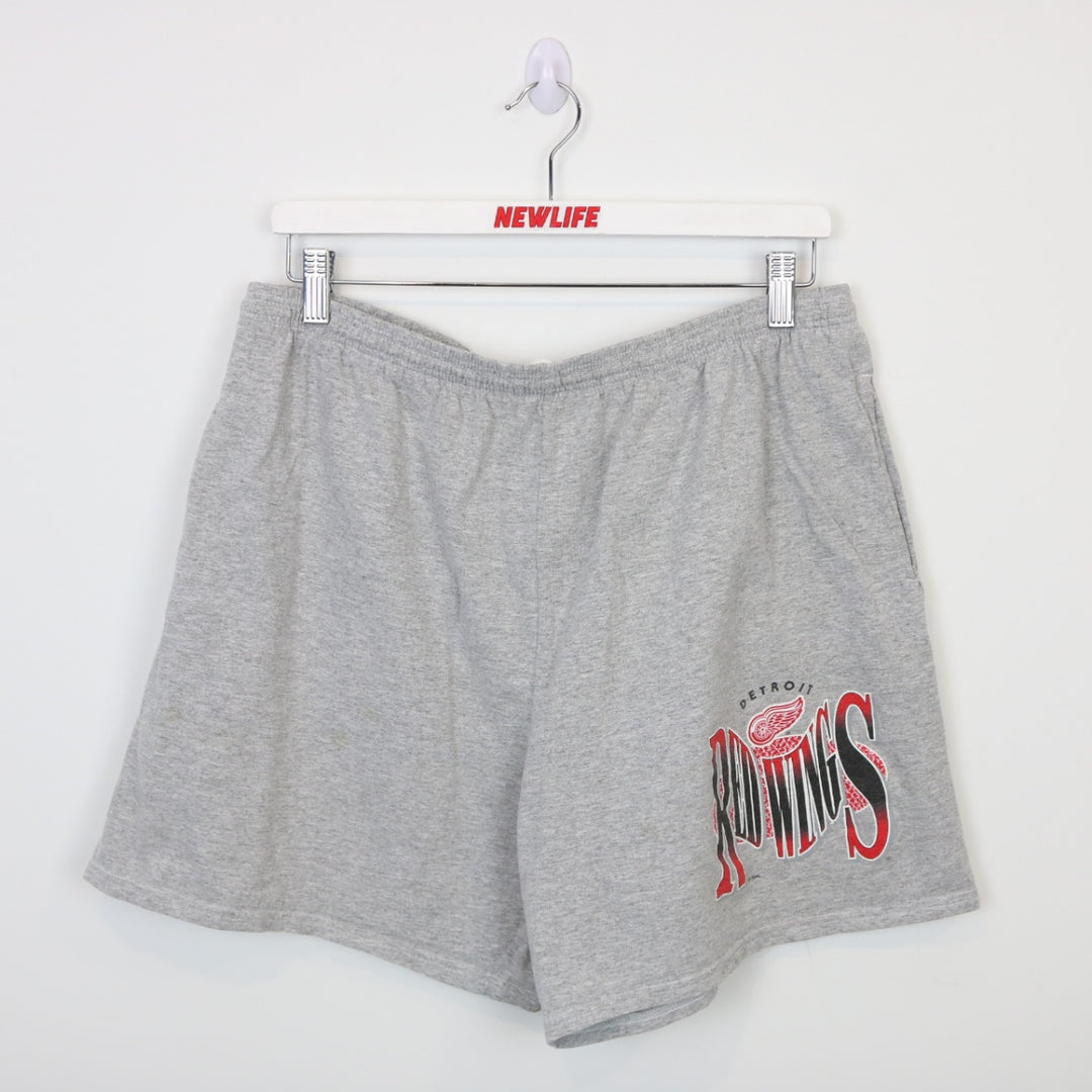 Vintage 90's Detroit Red Wings Sweat Shorts - XL-NEWLIFE Clothing