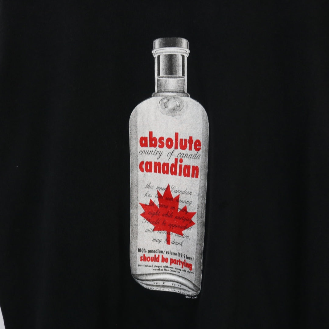 Vintage 00's Absolute Canadian Vodka Tee - XL-NEWLIFE Clothing