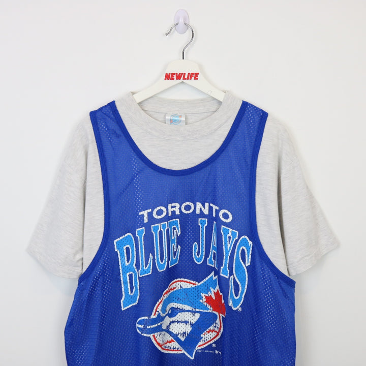 Vintage 90's Toronto Blue Jays Jersey Tee - L-NEWLIFE Clothing