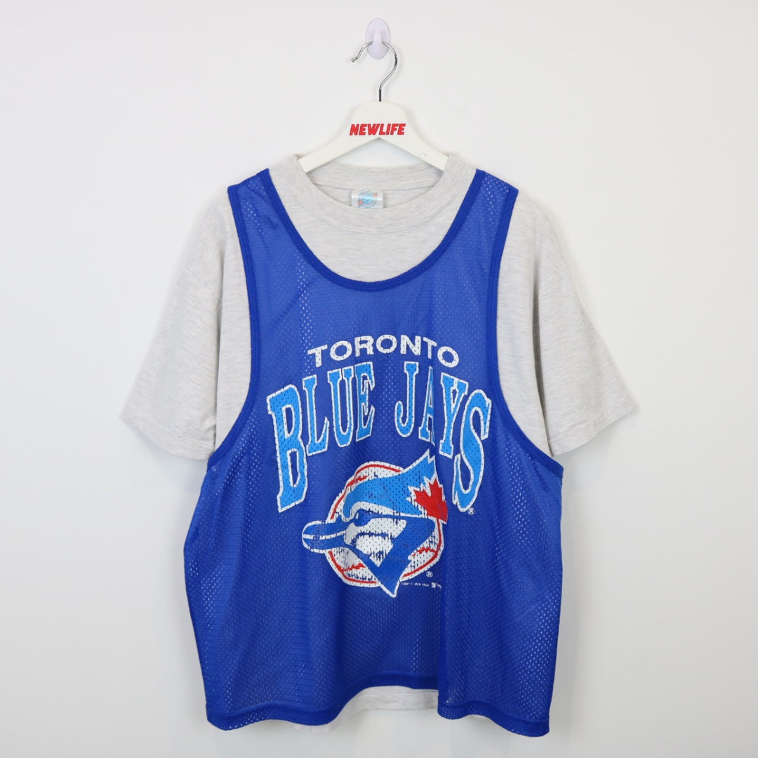 Vintage 90's Toronto Blue Jays Jersey Tee - L-NEWLIFE Clothing