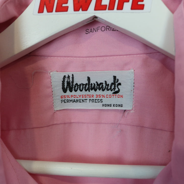 Vintage 80's Woodwards Short Sleeve Button Up - L-NEWLIFE Clothing
