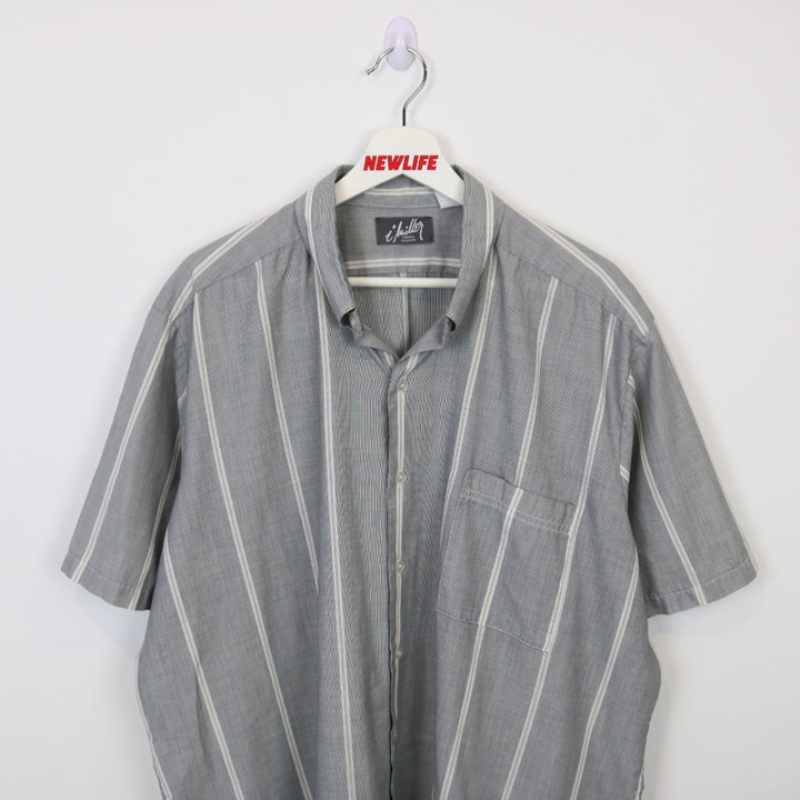 Vintage 80's Striped Short Sleeve Button Up - XXL-NEWLIFE Clothing