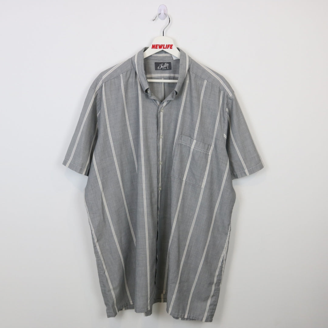 Vintage 80's Striped Short Sleeve Button Up - XXL-NEWLIFE Clothing