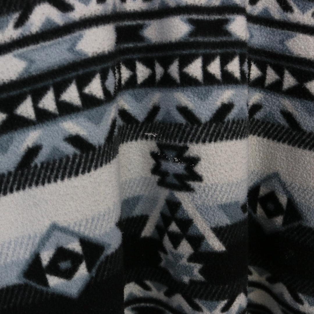 Vintage 90's Aztec Print Fleece Quarter Zip Sweater - L-NEWLIFE Clothing