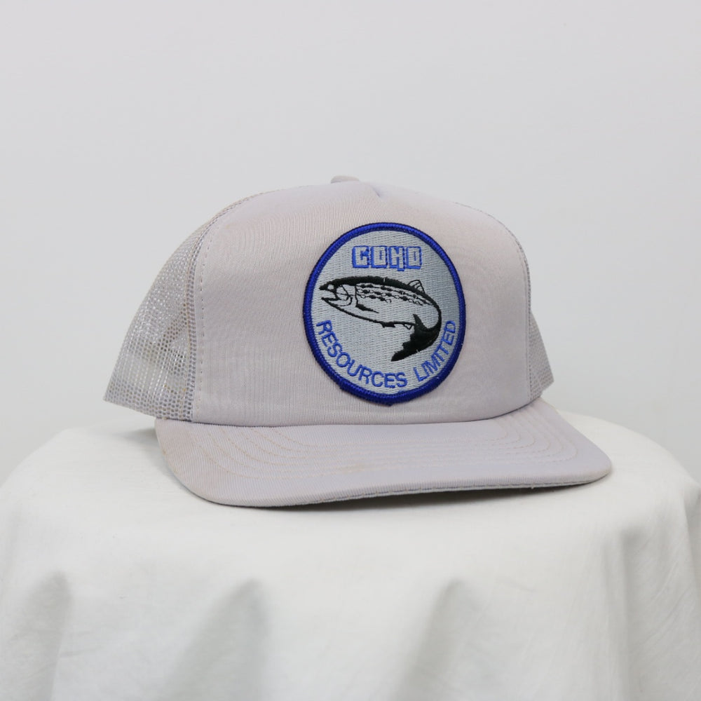 Vintage 80's Coho Resources Fish Trucker Hat - OS-NEWLIFE Clothing