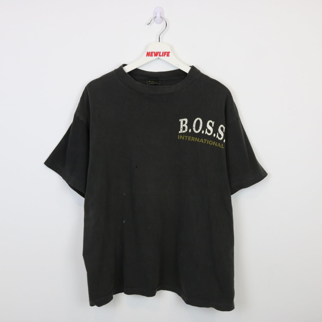 Vintage 90's BOSS International Tee - L-NEWLIFE Clothing