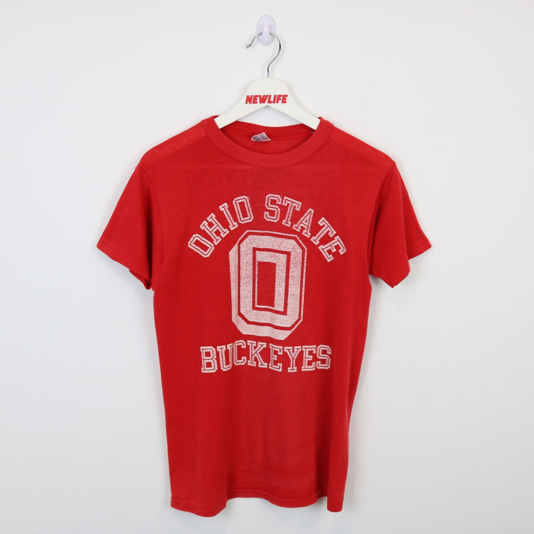 Vintage 80's Ohio State Buckeyes Tee - XS-NEWLIFE Clothing
