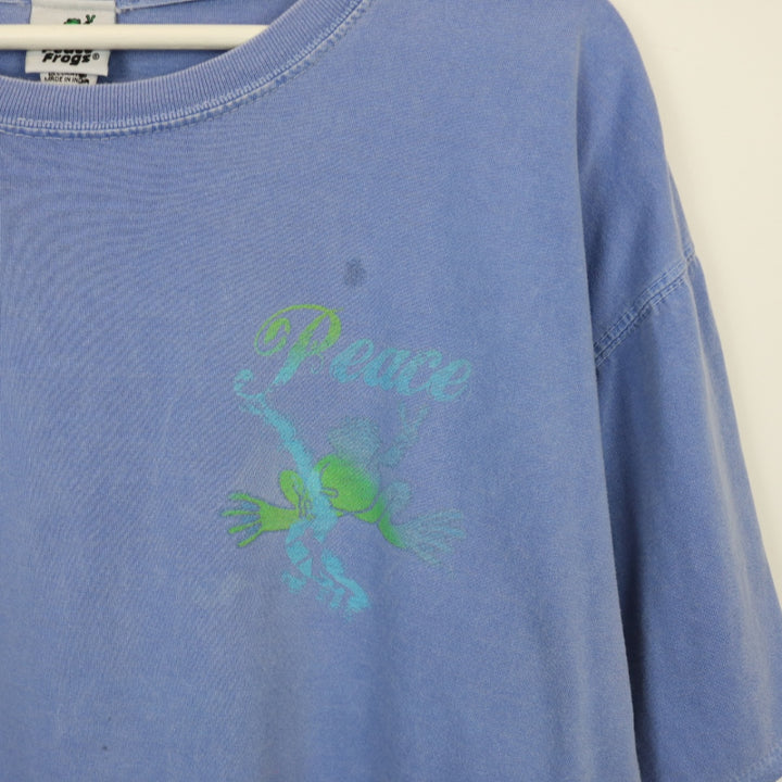 Vintage 90's Peace Frogs Tee - XXL-NEWLIFE Clothing