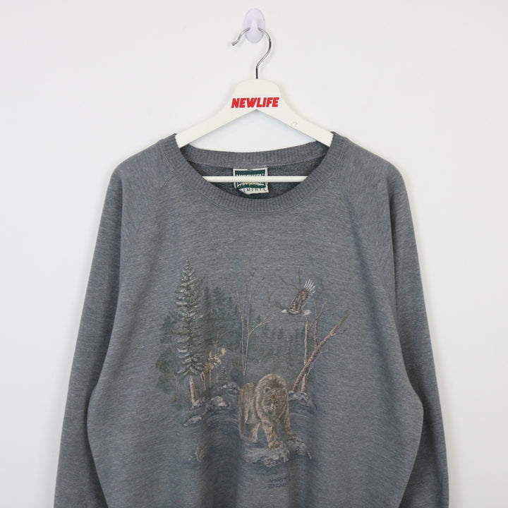 Vintage 90's Forest Nature Crewneck - L/XL-NEWLIFE Clothing