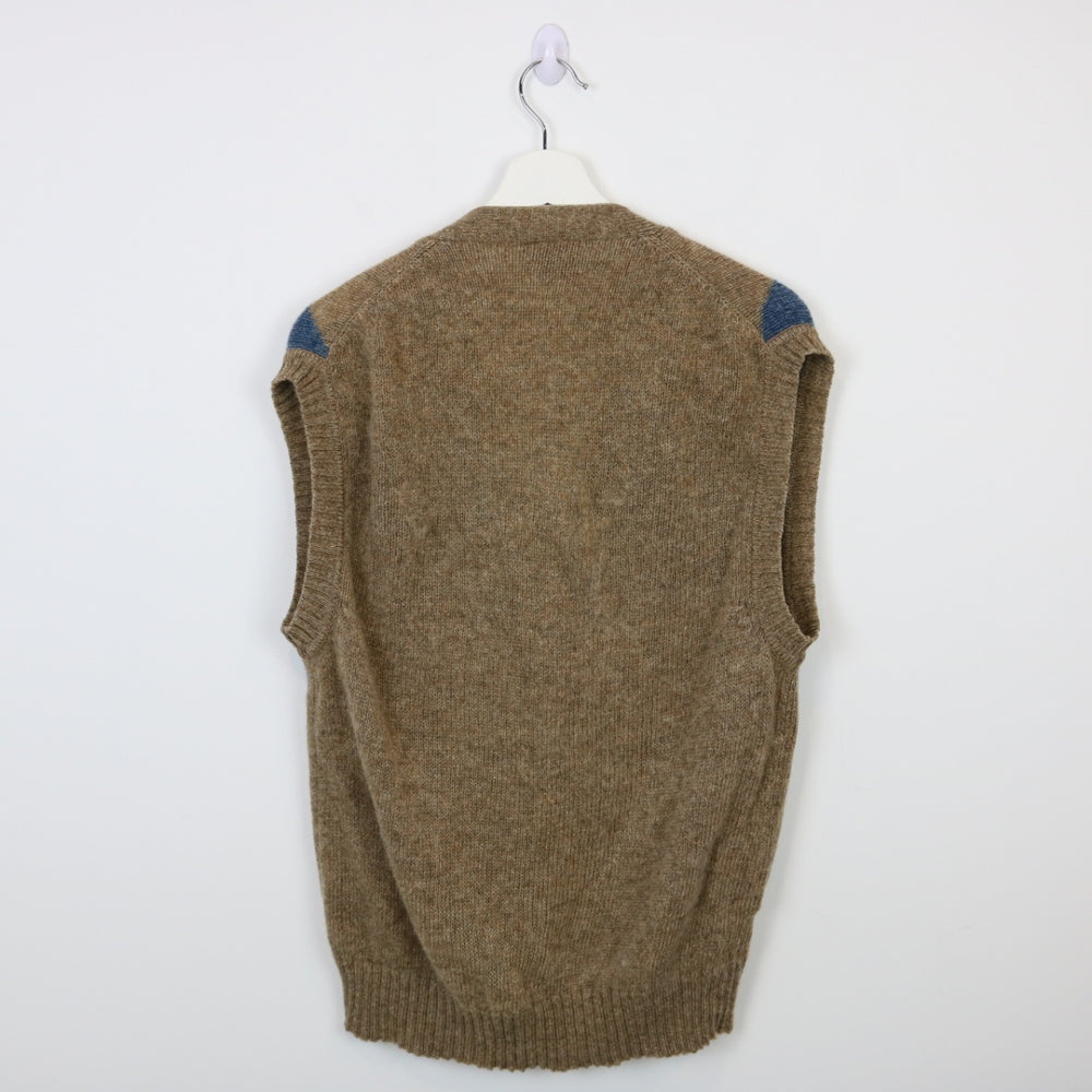 Vintage 80's Argyle Patterned Knit Sweater Vest - S-NEWLIFE Clothing