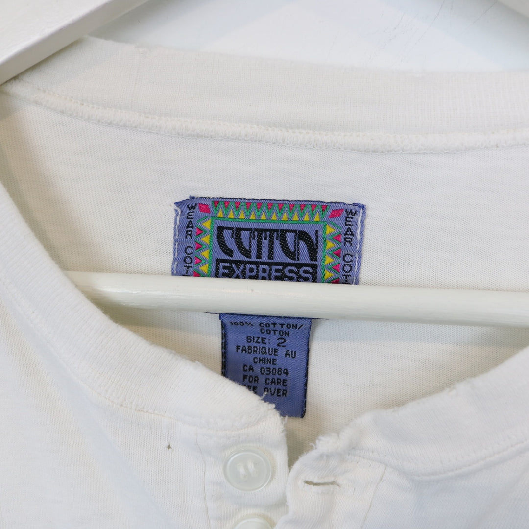 Vintage 90's Mile Zero Volleyball Henley Tee - XL-NEWLIFE Clothing